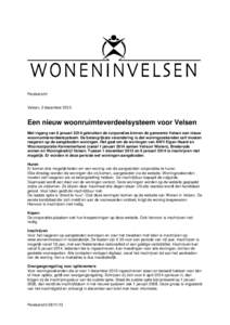 persbericht Wonen in Velsen