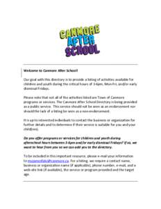 Microsoft Word - Canmore After School Directory