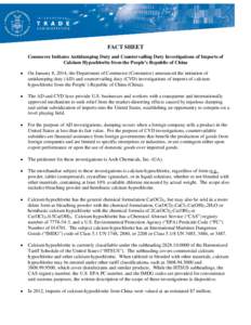 Chlorinated Isocyanurates Initiation Fact Sheet[removed]