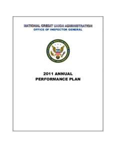 OFFICE OF INSPECTOR GENERAL[removed]ANNUAL PERFORMANCE PLAN  OVERVIEW