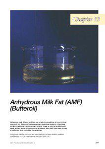 Chapter 13  Anhydrous Milk Fat (AMF)