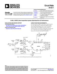 Circuit Note  CN-0277 Devices Connected/Referenced Circuits from the Lab® reference designs are engineered and