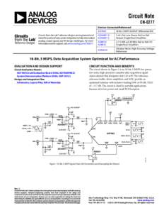 Electromagnetism / Digital signal processing / Integrated circuits / Operational amplifier / Analog Devices / Digital-to-analog converter / Analog-to-digital converter / Comparator / Electronics / Electronic engineering / Electronic circuits