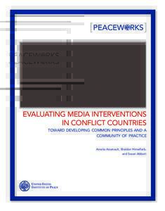 [ PEACEW  RKS [ Evaluating media interventionS in conflict countries
