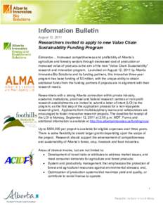 Microsoft Word - AI Bio Information Bulletin - Invitation to Value Chain Sustainability LOI - FINAL