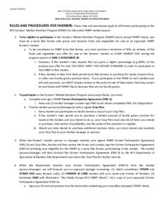 Revised[removed]New York State Department of Agriculture and Markets Division of Agricultural Development 10-B Airline Drive, Albany, NY[removed]NEW YORK STATE FARMERS’ MARKET NUTRITON PROGRAM