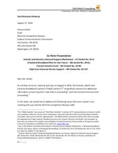 Internet / Fiber-optic communications / Internet access / Universal Service Fund / E-Rate / Network architecture / Dark fibre / Merit Network / National Telecommunications and Information Administration / Law / Broadband / Technology