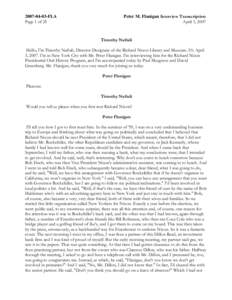 Microsoft Word - Flanigan, Peter Transcript.doc