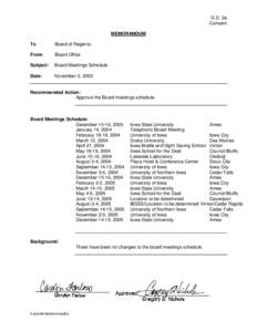 G.D. 2a Consent MEMORANDUM To  Board of Regents