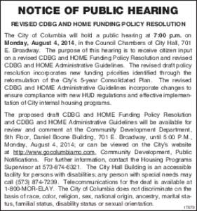 Community Development Block Grant / HOME Investment Partnerships Program / Affordable housing / United States Department of Housing and Urban Development / Housing