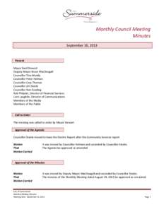 Microsoft Word - Monthly Meeting Minutes September 16, 2013