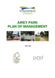 AIREY PARK PLAN OF MANAGEMENT JUNE 2008  STRATHFIELD COUNCIL