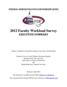 2012 Faculty Workload Survey