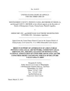 No_________________________________________ UNITED STATES COURT OF APPEALS FOR THE THIRD CIRCUIT _________________________________________ MONTGOMERY COUNTY, PENNSYLVANIA, RECORDER OF DEEDS, by