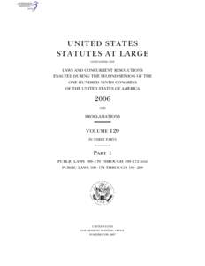 UNITED STATES STATUTES AT LARGE CONTAINING THE LAWS AND CONCURRENT RESOLUTIONS ENACTED DURING THE SECOND SESSION OF THE