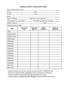 Microsoft Word - Bridal Party Form_v3_alex.doc