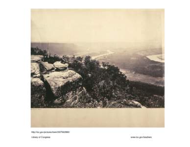 View from the top of Lookout Mountain, Tenn., February 1864