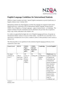 IELTS / TOEFL / English as a foreign or second language / First Certificate in English / Language assessment / International student / Language proficiency / Common European Framework of Reference for Languages / Test of Russian as a Foreign Language / Education / English-language education / Language education