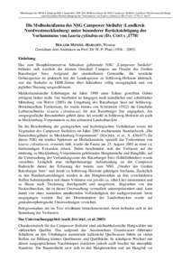 Mitteilungen der NGM-4.Jahrgang Heft 1 September 2004 Die Molluskenfauna des NSG Campower Steilufer (Landkreis Nordwestmecklenburg) unter besonderer Berücksichtigung des Vorkommens von Lauria cylindracea (DA COSTA, 1778); S[removed]