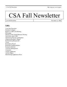 Microsoft Word - Nov 1999 CSA newsletter.doc