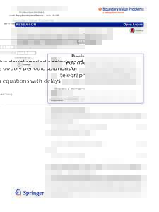 Positive doubly periodic solutions of telegraph equations with delays