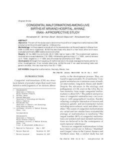 Philosophy of biology / Pulmonary hypoplasia / Congenital disorder / Microcephaly / Congenital abnormality / Holoprosencephaly / Teratology / ICD-10 Chapter XVII: Congenital malformations /  deformations and chromosomal abnormalities / Malformative syndrome / Developmental biology / Health / Biology