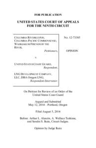 Oregon LNG / Liquefied natural gas / Natural Gas Act / Sparrows Point /  Maryland / Dominion Cove Point LNG / Crown Landing LNG Terminal / Natural gas / Energy / Federal Energy Regulatory Commission