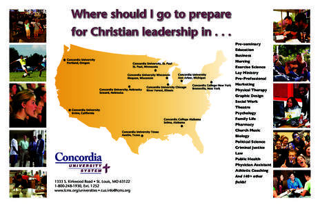 Where should I go to prepare for Christian leadership in[removed]Pre-seminary Education Business Nursing