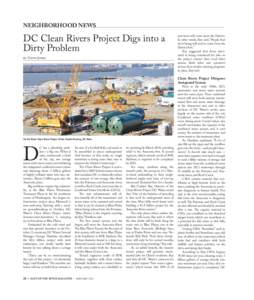 NEIGHBORHOOD NEWS  DC Clean Rivers Project Digs into a Dirty Problem by Gwyn Jones