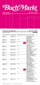 Das Ideenmagazin für den Buchhandel  Mediadaten Nr. 49 | 2016