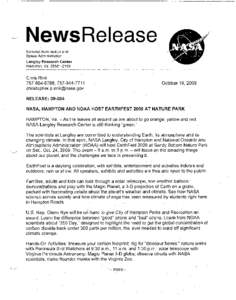 NewsRelease National Aeronautics and Space Administration Langley Research Center Hampton, Va[removed]