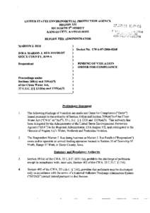 consent agreement, marion j. rus dba marion j. rus feedlot, sioux city, iowa, cwa[removed]