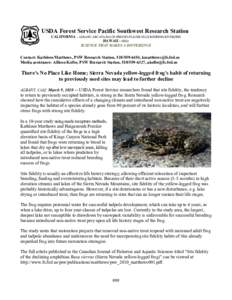 Frog / Zoology / Mountain yellow-legged frog / California Red-legged Frog / Rana / Rana sierrae / Herpetology