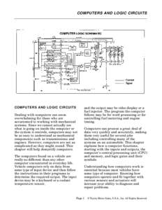 COMPUTERS AND LOGIC CIRCUITS  COMPUTERS AND LOGIC CIRCUITS Dealing with computers can seem overwhelming for those who are accustomed to working with mechanical