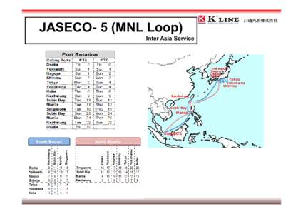 JASECO- 5 (MNL Loop) Inter Asia Service 