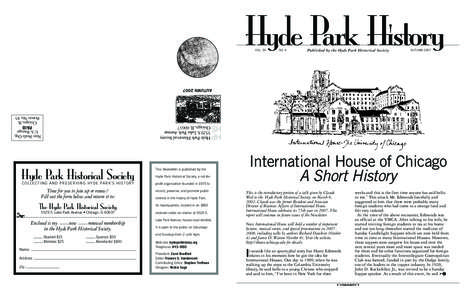 Hyde Park History Vol. 29