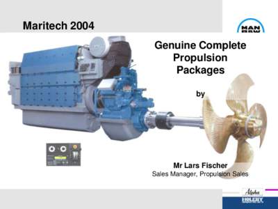 Maritech 2004 Genuine Complete Propulsion Packages by