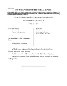 Filed[removed]NOT TO BE PUBLISHED IN THE OFFICIAL REPORTS California Rules of Court, rule[removed]a), prohibits courts and parties from citing or relying on opinions not certified for publication or ordered published, ex