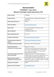 Microsoft Word - 171106_TETRAMAX_BILATERAL_CALL_1_announcement_final.docx