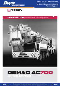 demag ac700  All Terrain Crane 700 t Lifting Capacity