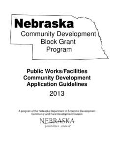 2013 Public Works Application Guidelines