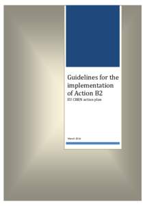 Guidelines for the implementation of Action B2 EU CBRN action plan  March 2014