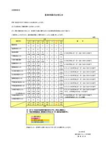 お客様各位  夏季休業のお知らせ 拝啓　貴社ますますご清栄のこととお喜び申し上げます。 日ごろは格別のご愛顧を賜り、お礼申し上げます。