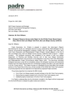 Microsoft Word - SLO TANK FARM Flower Mound Biological Resources Letter Report_1.9.13