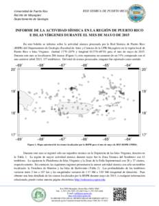 Universidad de Puerto Rico Recinto de Mayagüez Departamento de Geología RED SISMICA DE PUERTO RICO