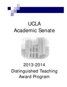 UCLA Academic Senate[removed]Distinguished Teaching Award Program