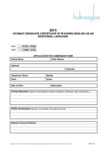 Microsoft Word - d_2015 Grad Cert TEAL Applic Form.doc