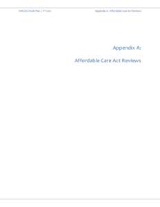 HHS OIG Work Plan for FY 2012, App. A:  Affordable Care Act Reviews