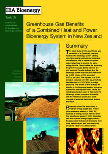Greenhouse Gas Benefits of a Combined Heat and Power Bioenergy System in New Zealand