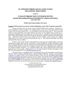 Tropical meteorology / Climatology / Climate / El Niño-Southern Oscillation / La Niña / Sea surface temperature / Climate Prediction Center / Atlantic Equatorial mode / Pacific decadal oscillation / Atmospheric sciences / Meteorology / Physical oceanography